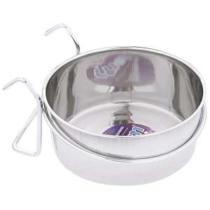 Миска металлическая на крючках 0,59л Уют