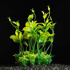 Растение аквариумное искусственное 15см зеленое Пижон