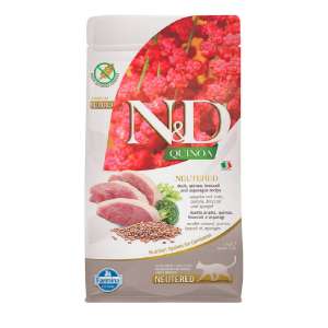 Фармина/Farmina N&D Quinoa корм для кошек стерилизованных/кастрированных Утка с киноа 1,5кг