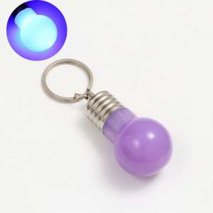 Брелок светящийся на ошейник 6*3,5*3,5см фиолетовый Пижон