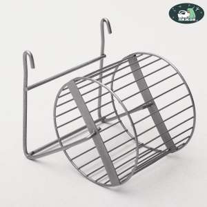 Колесо для грызунов металлическое, перекладины 9см Пижон