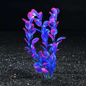 Растения аквариумное искусственное Бакопа фиолетовая 20см Пижон