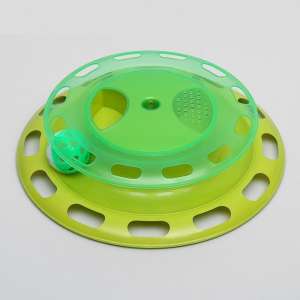 Игрушка для кошек трек Круг с шариком и отсеками для корма