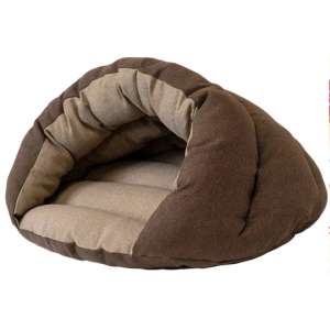 Домик пухлый №2 Дарэленд, серия РАКУШКА-Рогожка", бежевый, 67*52*35см(рогожка+с/пух)"