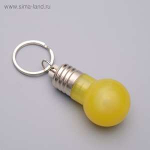 Брелок светящийся на ошейник для собак желтый Пижон