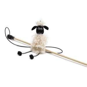 Игрушка для кошек дразнилка Барашек Пашка Кучерявый 45см Госи/GoSi