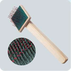 Пуходерка деревянная плоская малая с каплей 55*50 Зооник