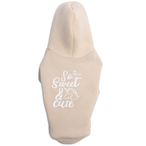 Толстовка с капюшоном LMK-0330 р.М, спинка 27см бежевая LION 