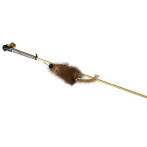 Игрушка для кошек дразнилка Мышка натуральная норка Госи/GoSi