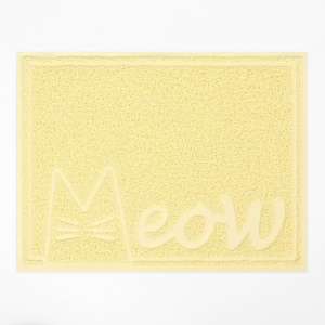 Коврик под миску/туалет 2 в 1 для животных Meow 40*30см бежевый Пижон 