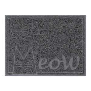 Коврик под миску/туалет 2 в 1 для животных Meow 40*30см серый Пижон 