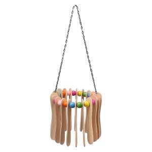 Игрушка для птиц Поющий ветер 10*10*30см дерево PetStandArt