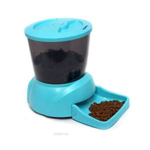 Автокормушка програм. для кошек и мел. собак V-2,5кг (голубой) Feed-Ex