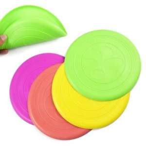 Игрушка для собак летающий мягкий диск Фрисби 18см Антицарапки