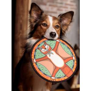 Игрушка для собак Фрисби белка-летяга 25см Антицарапки