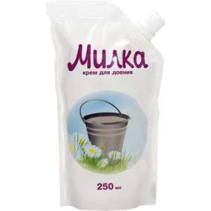 Милка 250 мл крем для и после доения (д/пакет)*30
