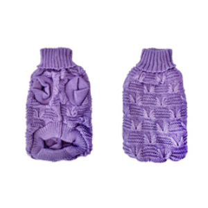 Свитер рХL спинка 40см сиреневый объемной вязки Уют