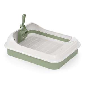 Туалет для кошек Юта с бортом сеткой и совком Альтернатива 