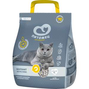Наполнитель бентонитовый комкующийся Питомец ТМ Экстра Плюс 4л*4