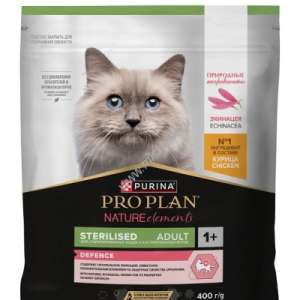 Про План/Pro Plan 400гр Nature Elements корм для взрослых стерил кошек, с высоким содержанием курицы