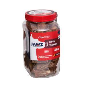Джавз/JAWZ лакомства для собак Аорта говяжья банка №43 р-р М 520гр*4 снят с произ-ва
