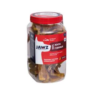 Джавз/JAWZ лакомства для собак Сухожилие говяжье банка №42 р-р XL 1100гр*4 снят с произ-ва