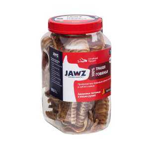 Джавз/JAWZ лакомства для собак ФАС Трахея говяжья банка №14 р-р L 500гр*4