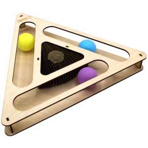 Когтеточка Треугольник Алиот с шариками 26*23*5,1см Госи/GoSi