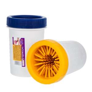 Лапомойка для собак р.М от 5 до 35кг темно-синяя Антицарапки