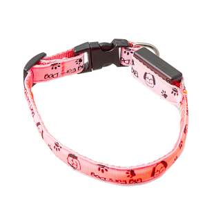 Ошейник с USB-зарядкой светящ Собачки и лапки 15мм*28-40см Пет Лайн