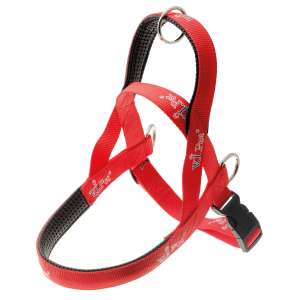 Шлейка ездовая мягкая неопрен 25мм рS 48/58*72см красная Пет Лайн