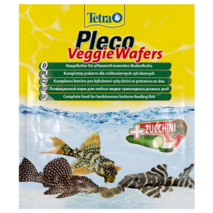 Tetra Pleco Veggie Wafers корм для донных рыб пластинки с добавлением цукини 15гр