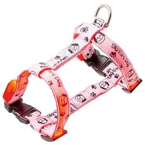 Шлейка светящаяся "Собачки и лапки" 18-28/27-33см Пет Лайн
