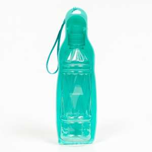 Поилка дорожная с фигурной бутылочкой 450мл бирюзовая Пижон