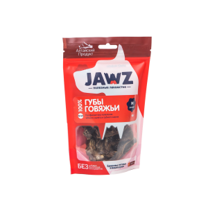Джавз/JAWZ лакомства для собак Губы говяжьи пакет №59 р-р М 90гр снят с произ-ва