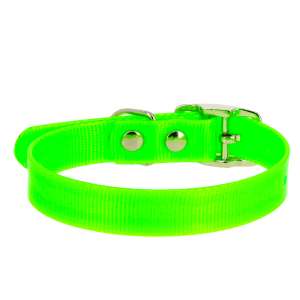 Ошейник биотановый 12мм 24-28см зеленый Каскад