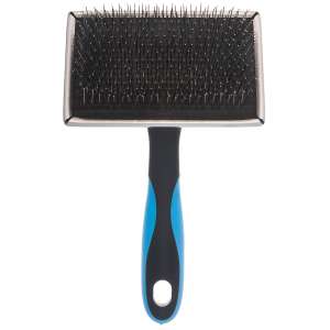 Пуходерка металлическая длиннозубый жесткий корд для пушистых животных DeLIGHT