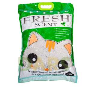 Наполнитель бентонитовый комкующийся Фрэш/Fresh Свежесть мята 5л/4кг*4