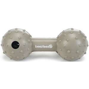 Игрушка для собак Гантель с колокольчиком резиновая 11,5см бежевая Beeztees