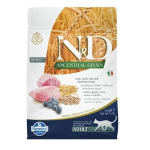 Фармина/Farmina N&D Анцестрал корм для кошек Ягненок с черникой 300гр