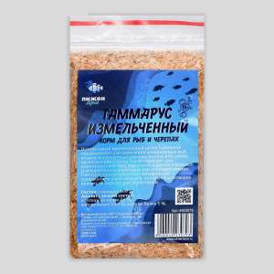 Гаммарус корм для рыб и черепах измельченный 15г Пижон 