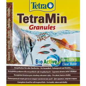 TetraMin Granules корм для декоративных рыб всех видов гранулы 15гр для рыб