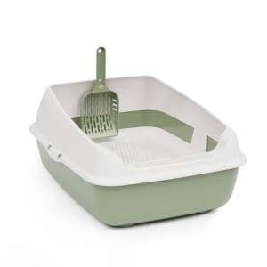 Туалет для кошек Юта с высокими бортами сеткой и совком Альтернатива 