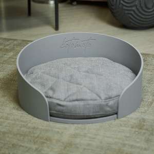 Лежанка круглая для кошек серая 48см Котомото