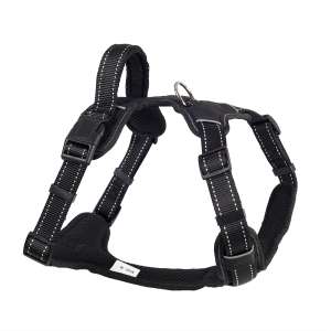 Шлейка нейлон Sport с ручкой рS ОГ42-50см черная Каскад