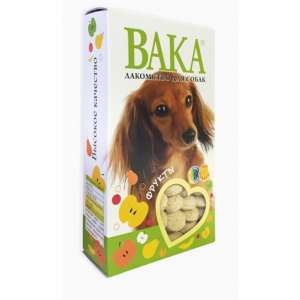 ВАКА Лакомство для собак Фрукты 100гр*18