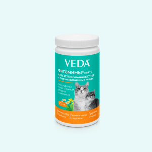 ФитоМины Форте для кошек/котов кастрированных и стерилизованных 200таб.100гр*30