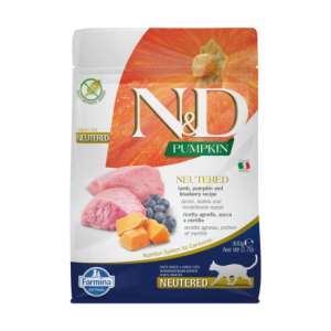 Фармина/Farmina N&D корм для кошек стерилизованных/кастрированных Ягненок с черникой и тыквой 300гр