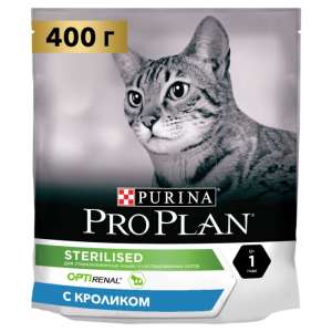 Про План/Pro Plan 400гр корм для кошек Aftercare Sterilised стерилизованных/кастр Кролик