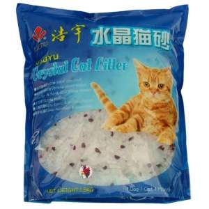 Наполнитель силикагелевый Кристэл Кэт Литтэл/Crystal Cat Litter лаванда 3,8л/1,8кг*8